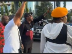 BREAKING: Security Operatives Open Fire on #FreeNnamdiKanuNow Protesters in Abuja